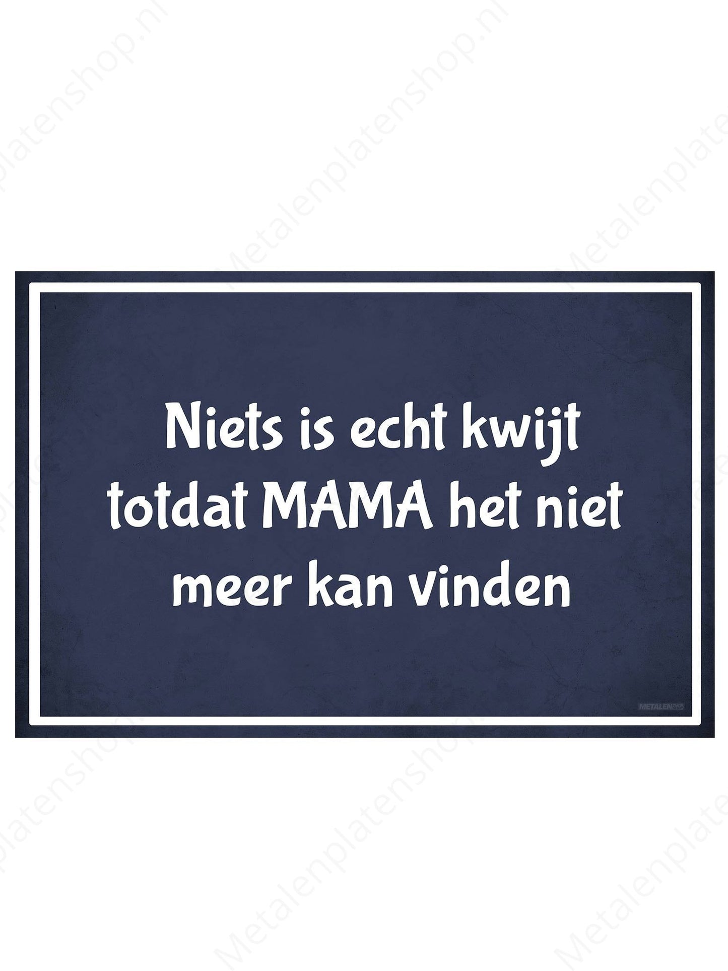 Nothing is really lost until MAMA can't find it anymore