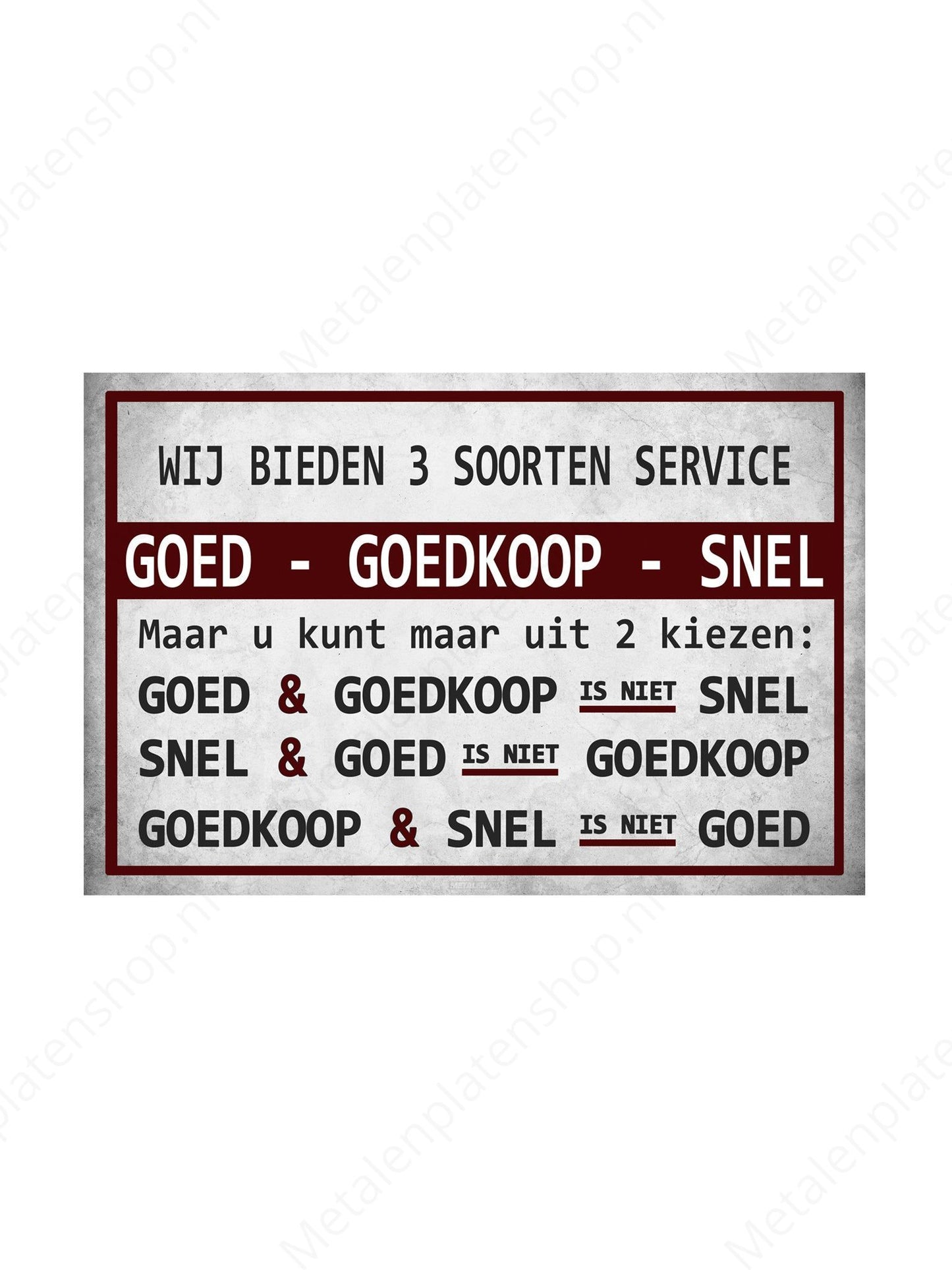 3 Types of Service