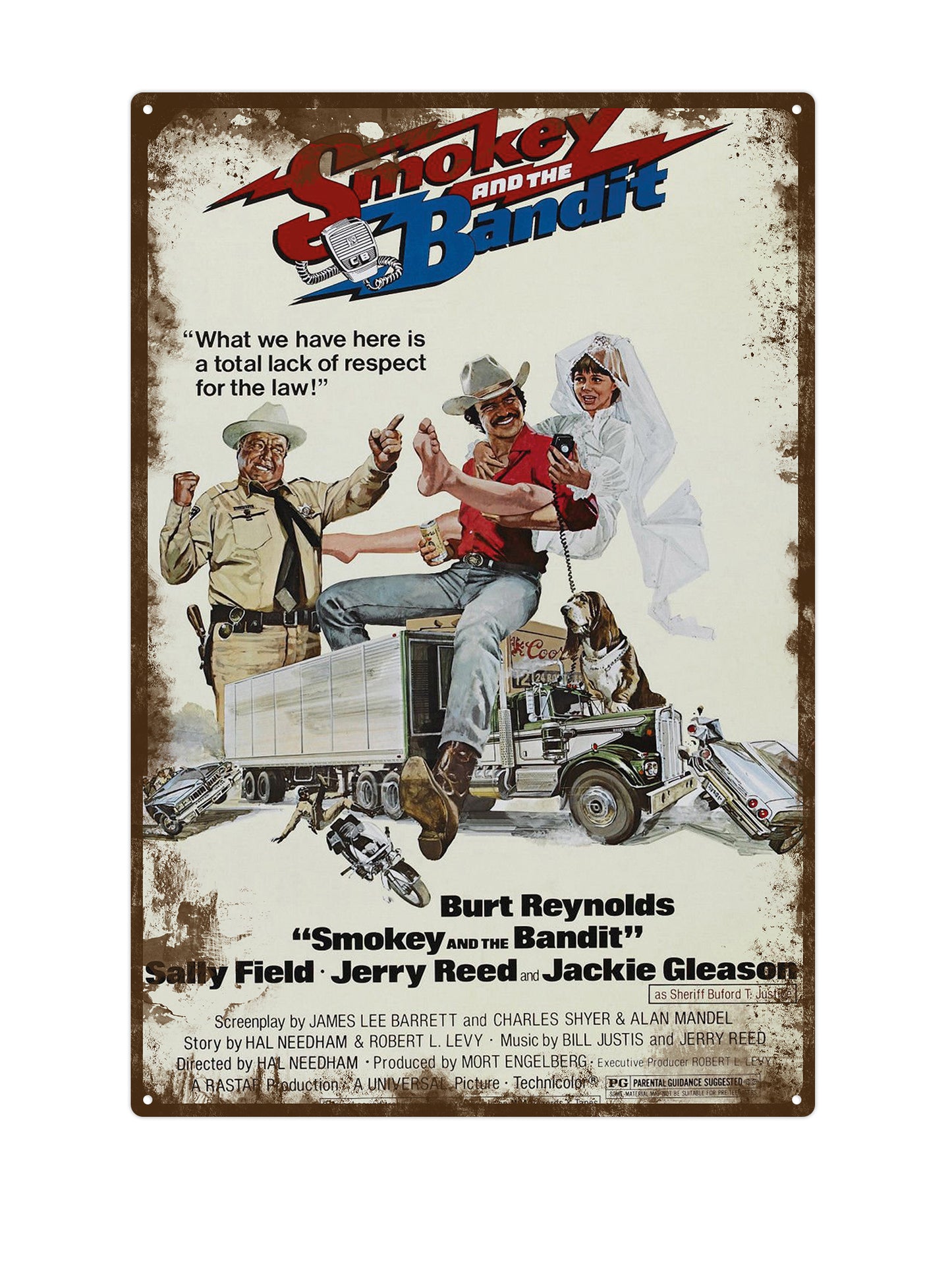 Smokey and the Bandit - Metalen Wandbord