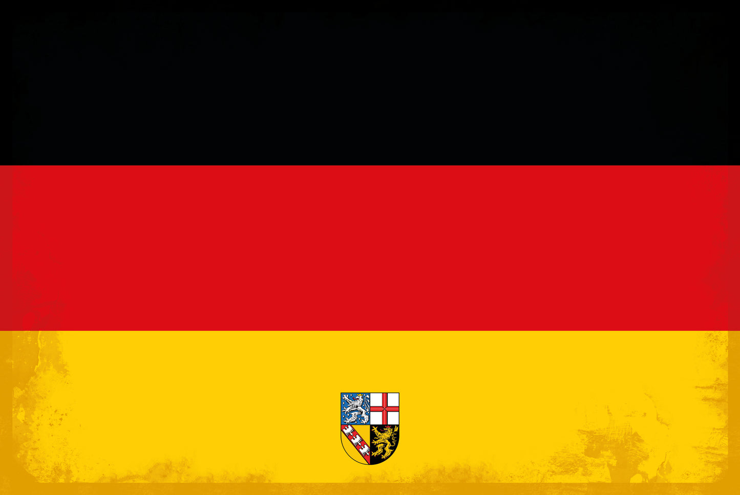Saarland - With eigenem Text - Metal Wall Sign