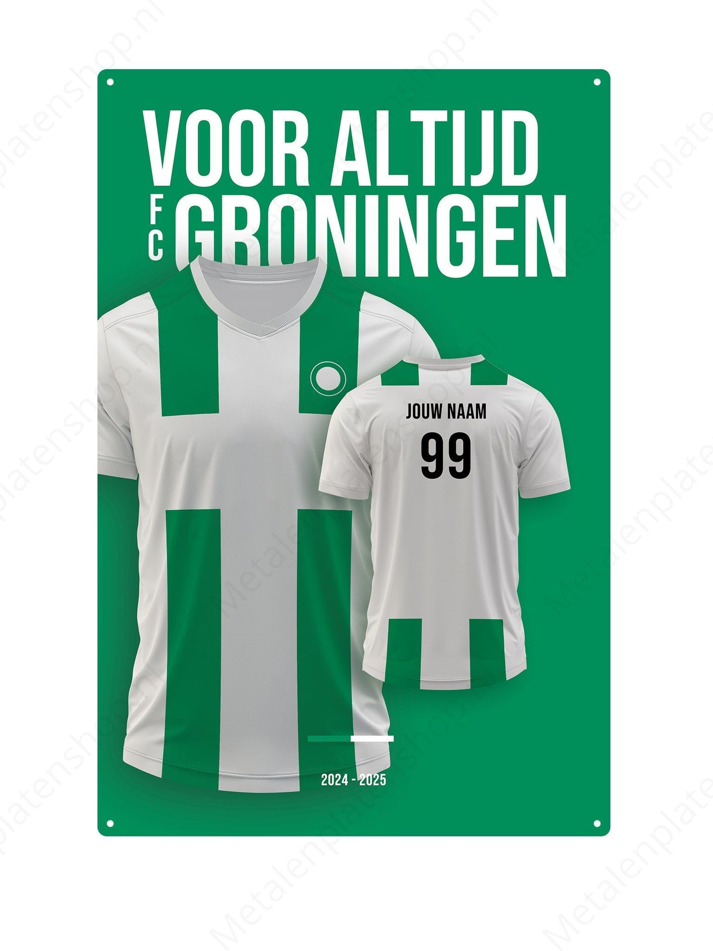 Football kit Bord Groningen with own name and back number - 2024/2025