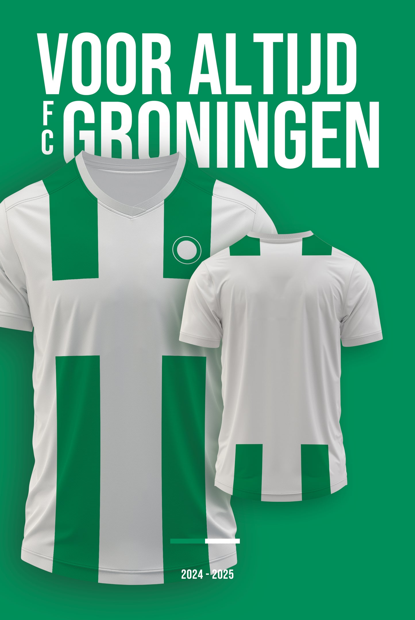 Football kit Bord Groningen with own name and back number - 2024/2025