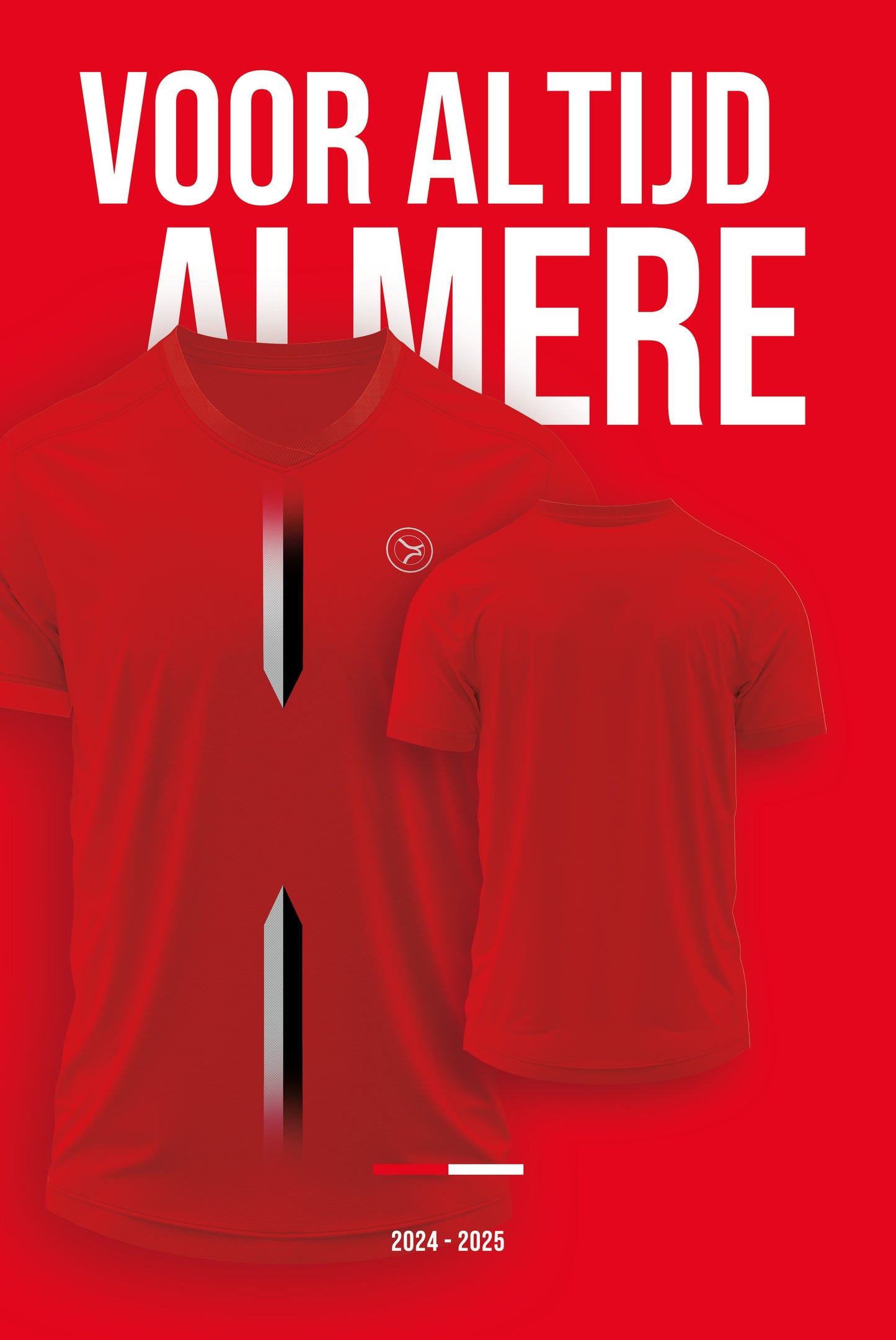 Football kit Bord Almere City with own name and back number - 2024/2025