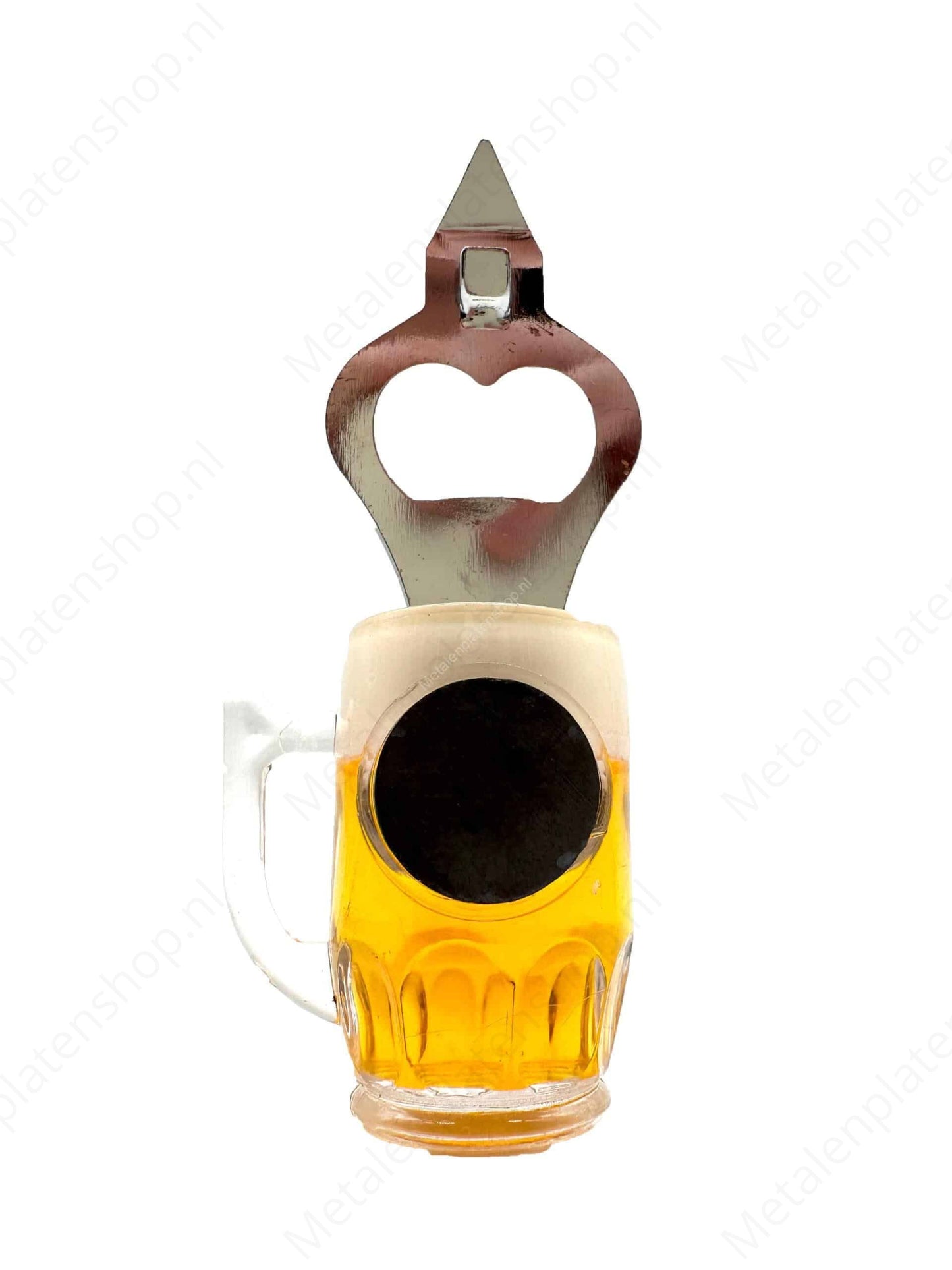Beer or bottle opener with magnet - Beer glass - 12cm