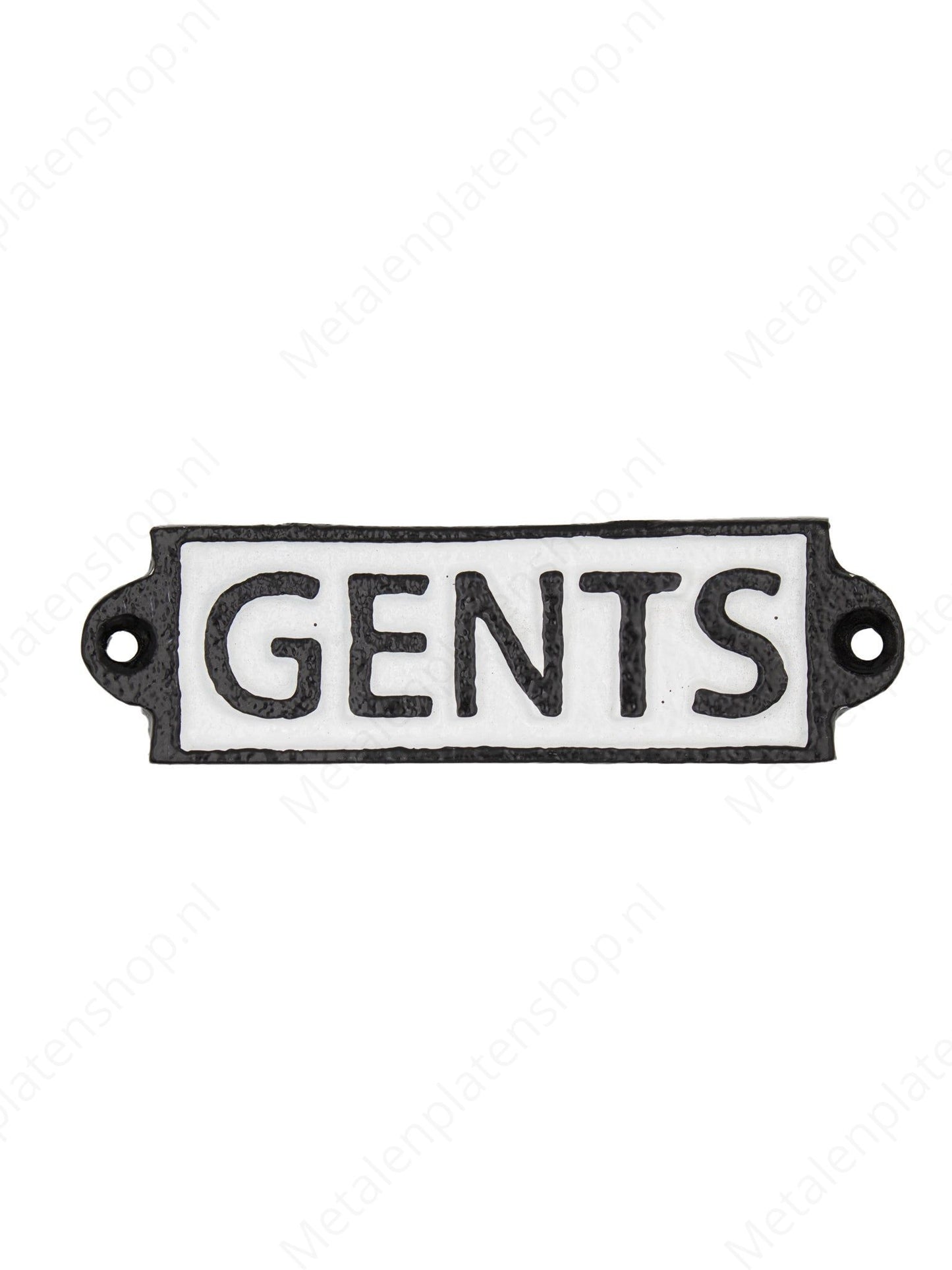 GENTS - Cast Iron Sign - 17x6cm
