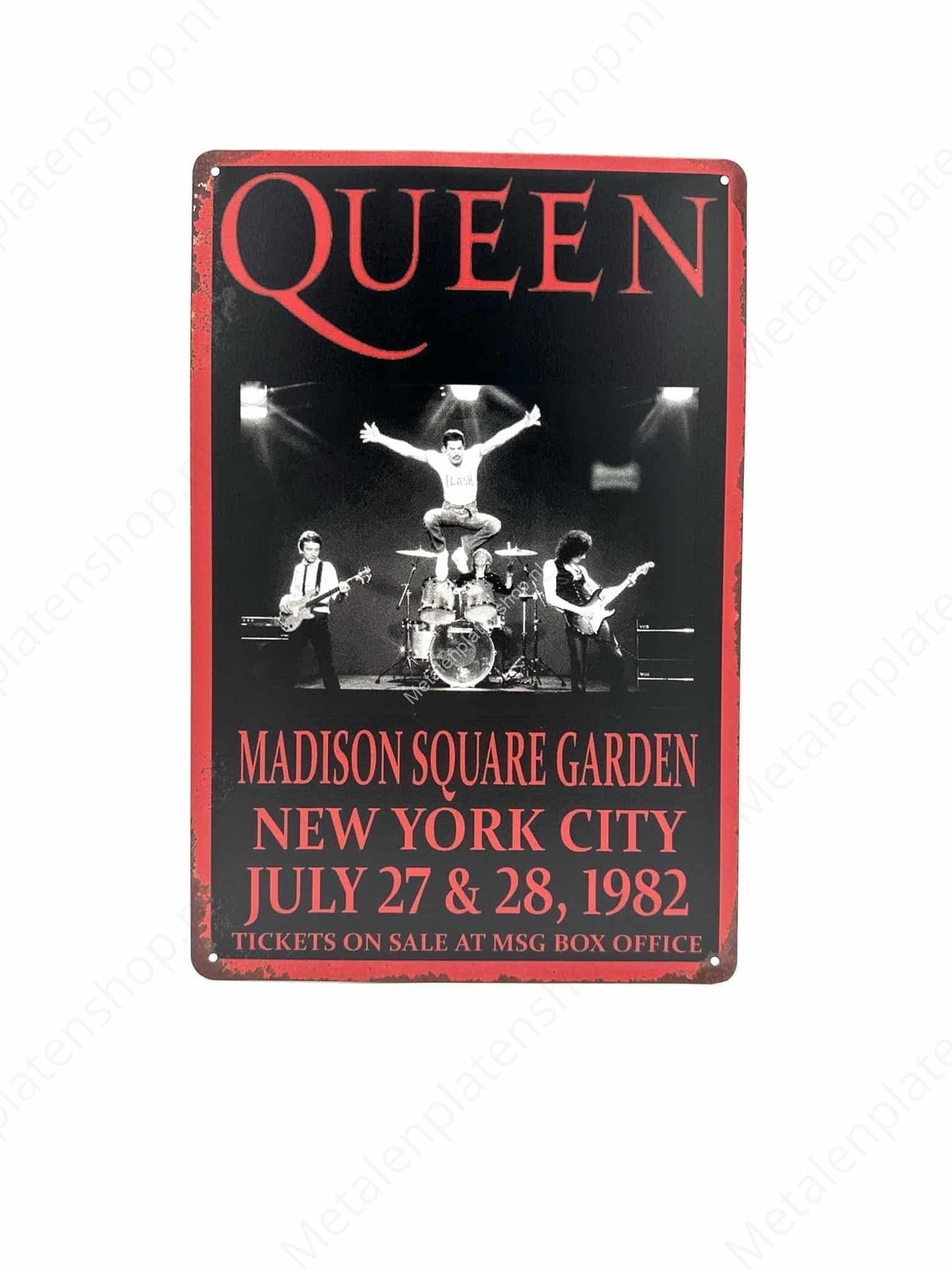 Queen - Madison Square Garden - Metal Wall Sign