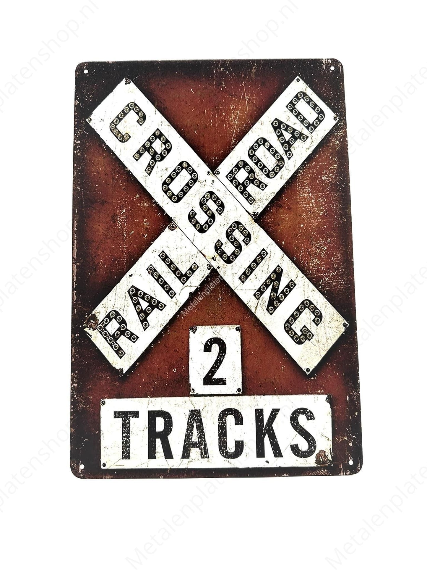 Crossing 2 Railroad Tracks - Train