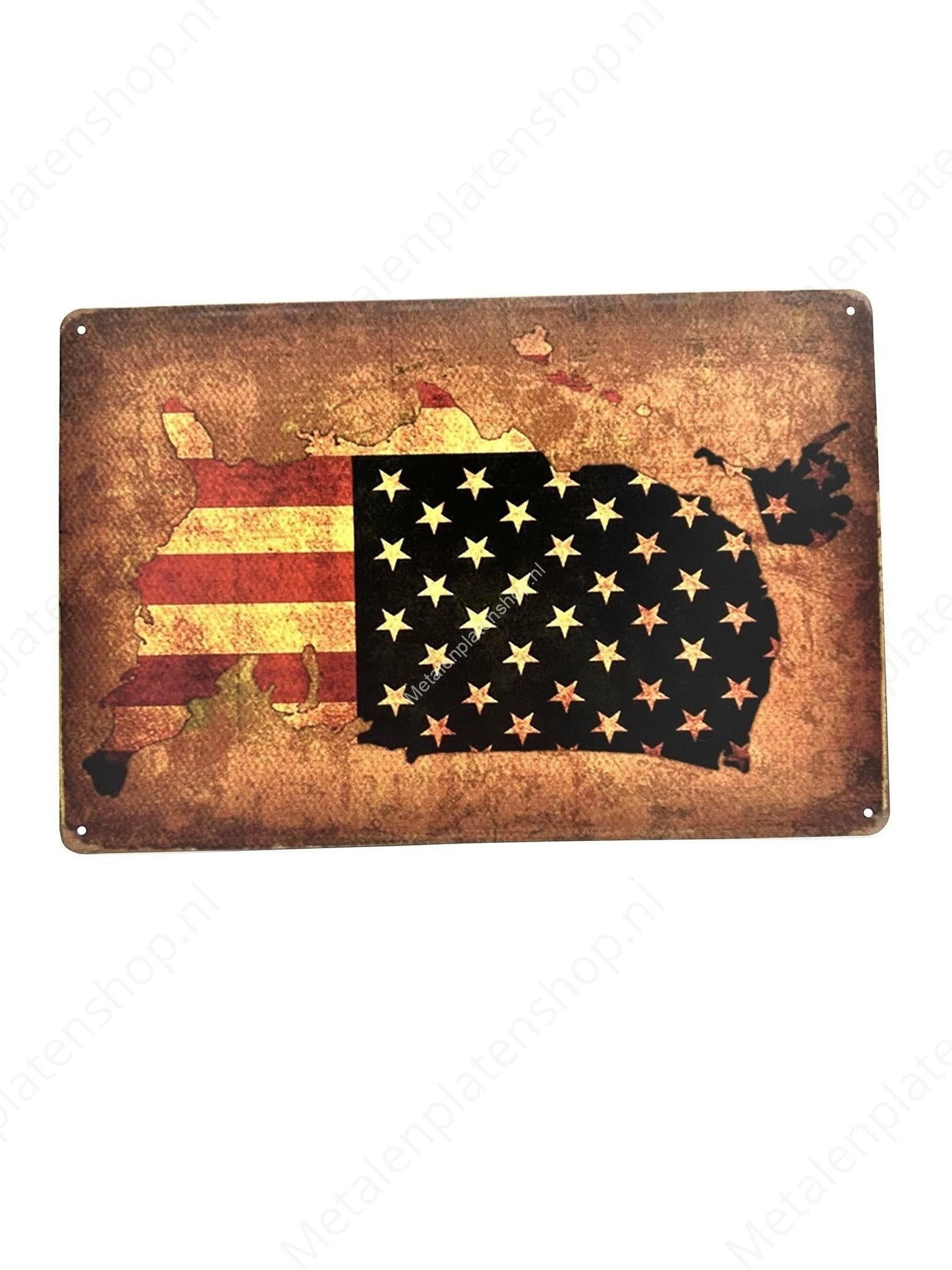 Metal Wall Sign USA - America