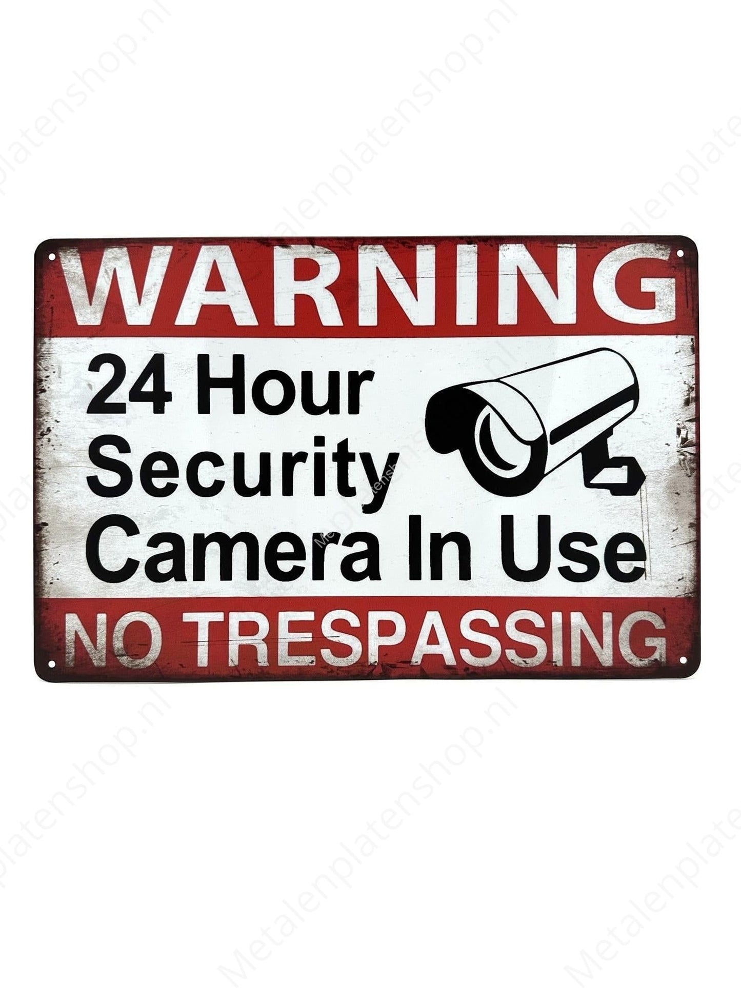 Warning sign 24 Hour Surveillance