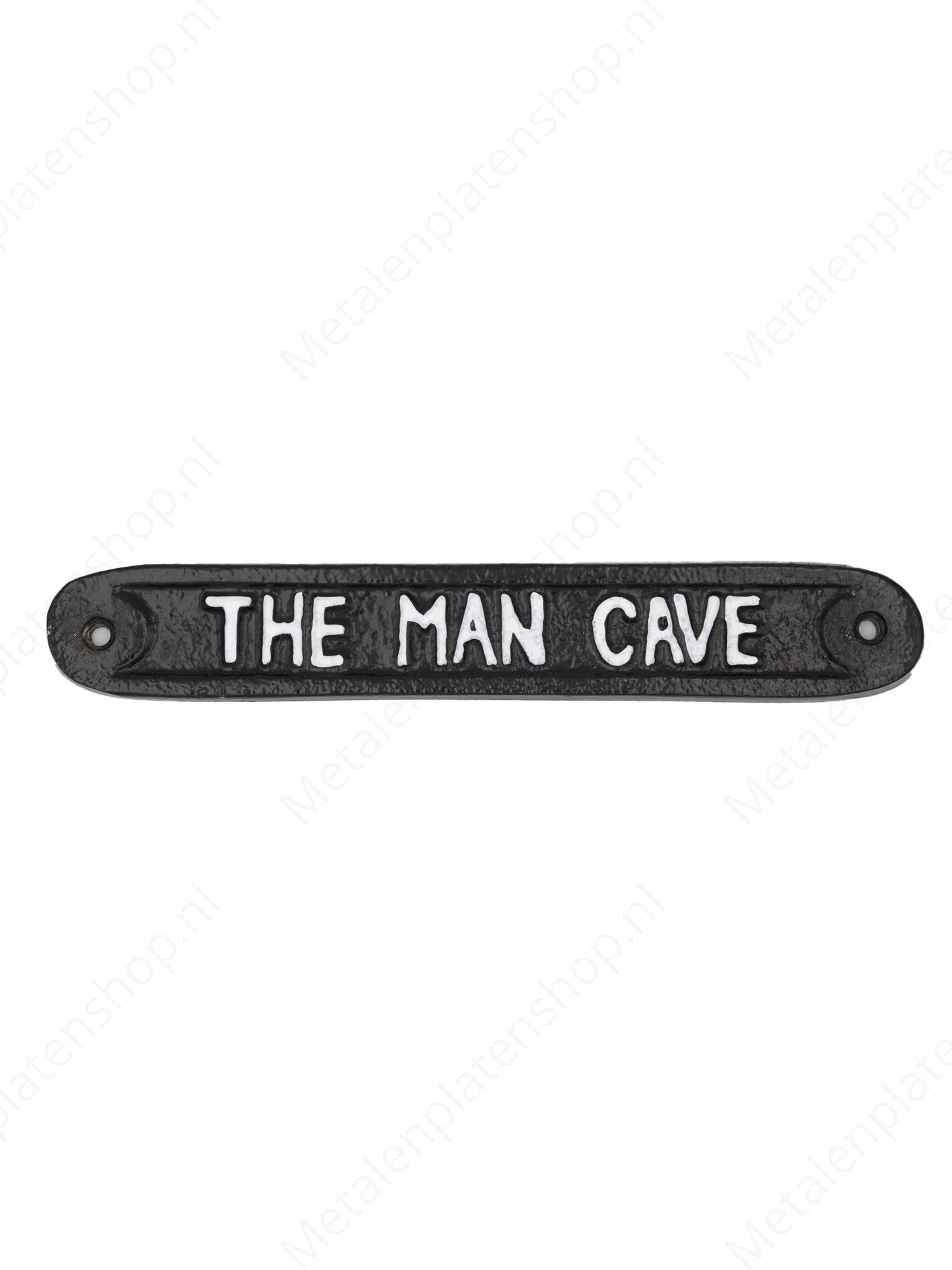 The Man Cave - Cast Iron Sign - 22x2cm