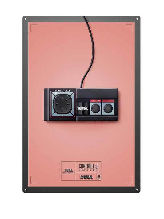 SEGA Controller - Metalen wandbord
