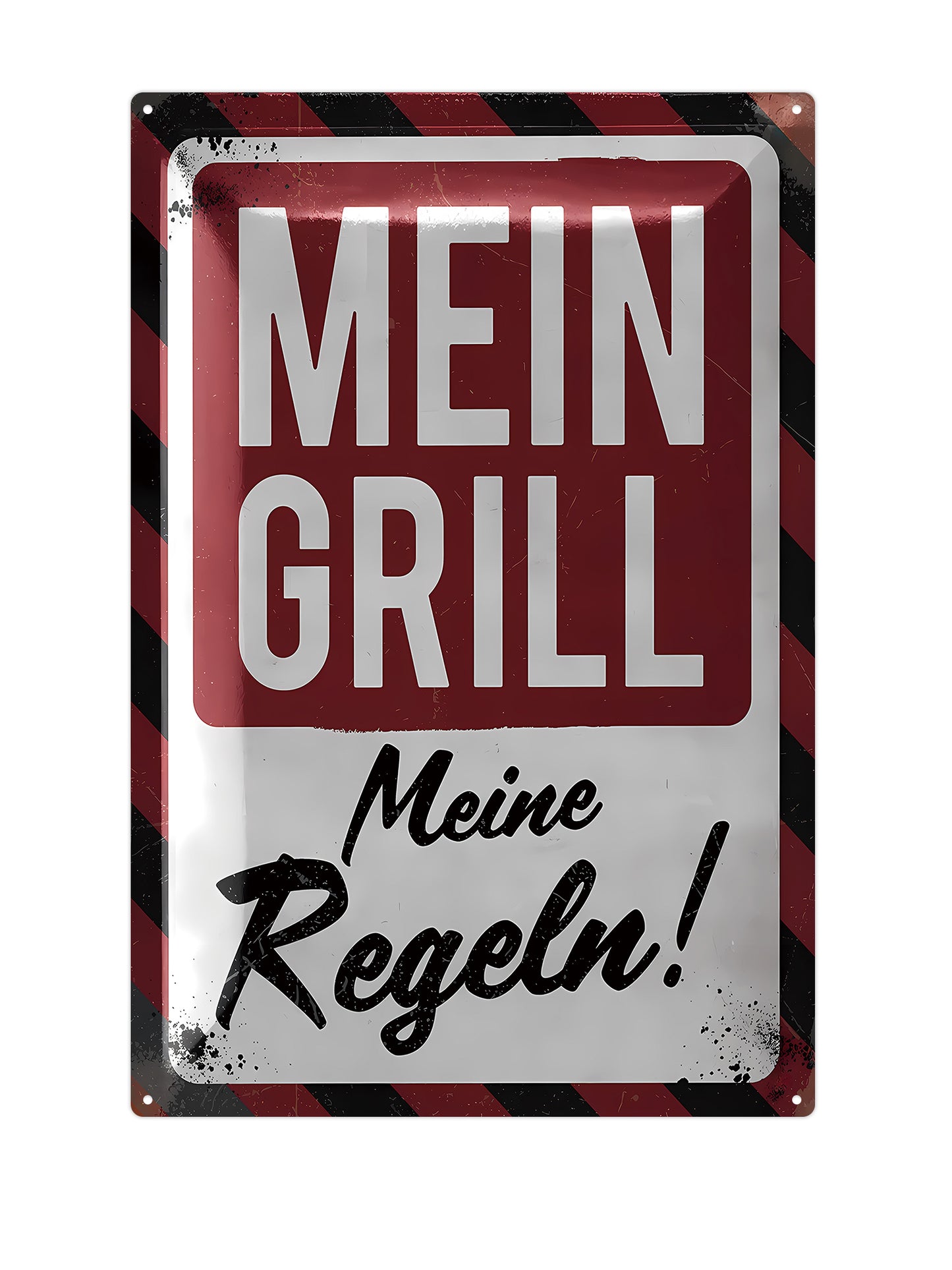 MEIN GRILL - Meine Arrange! - Metal Wall Sign