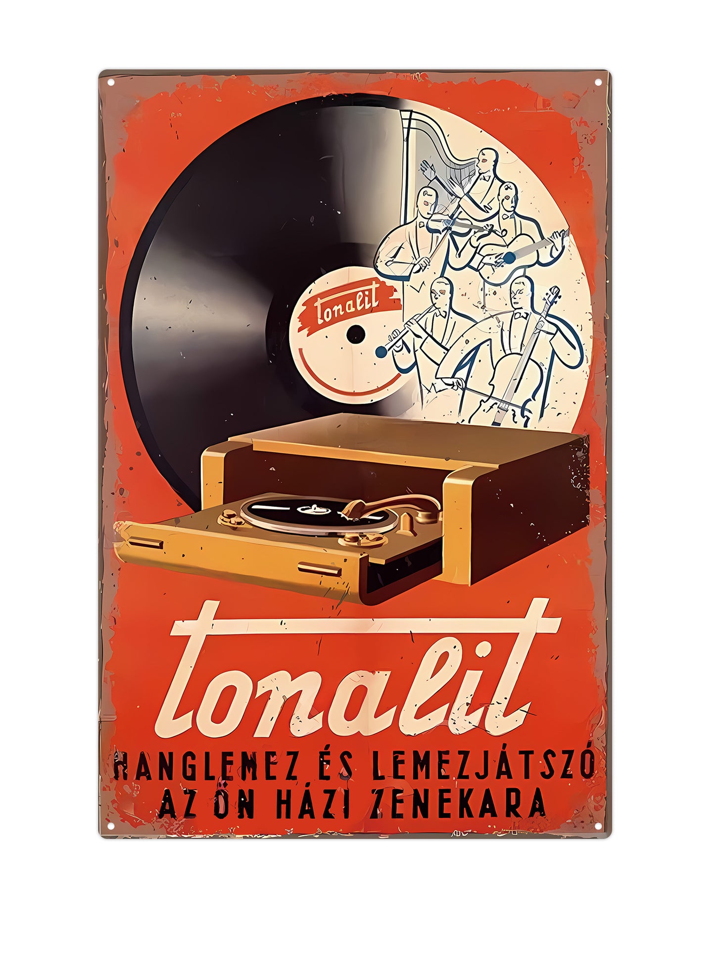 Tonalit - Metalen wandbord