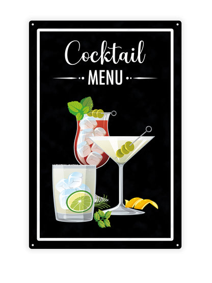 Cocktail menu - Cafe bord