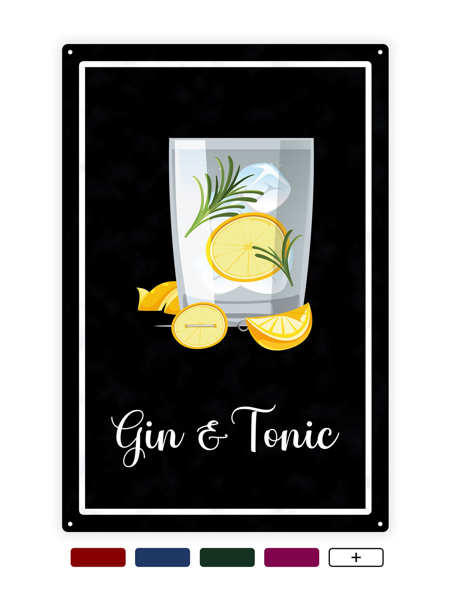 Gin &amp; Tonic - Cafe sign