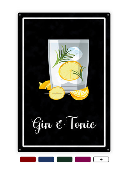 Gin &amp; Tonic - Cafe sign
