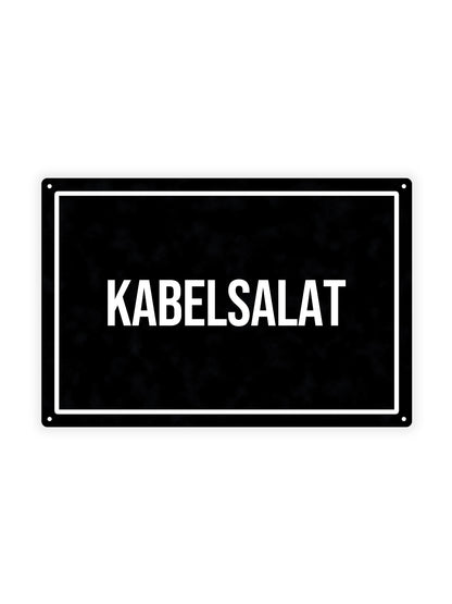Kabelsalat - Metal Wall Sign
