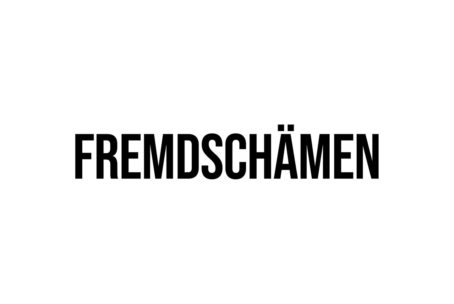 Fremdschämen - Metal Wall Sign