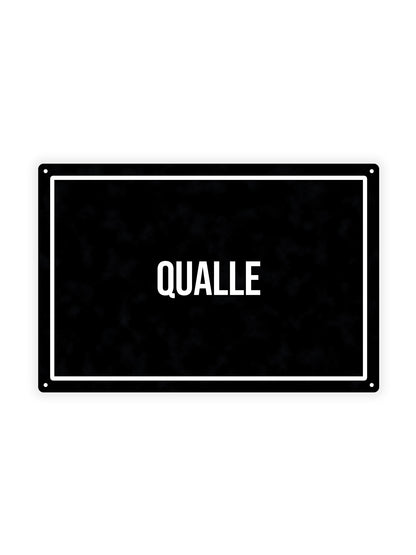 Qualle - Metal Wall Sign