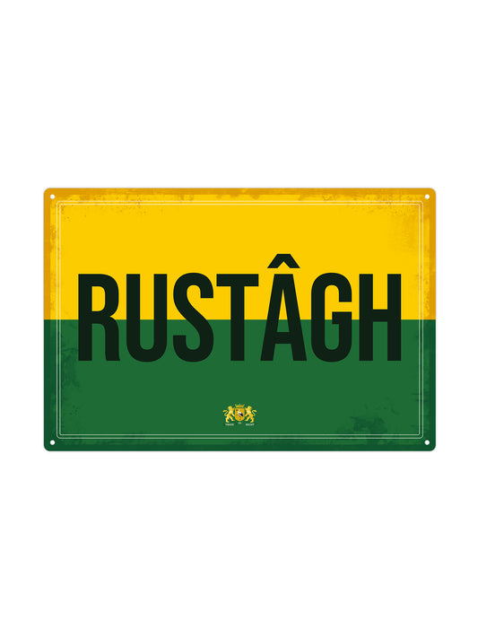 Rustâgh - Haags Bord - Den Haag - Metalen Wandbord