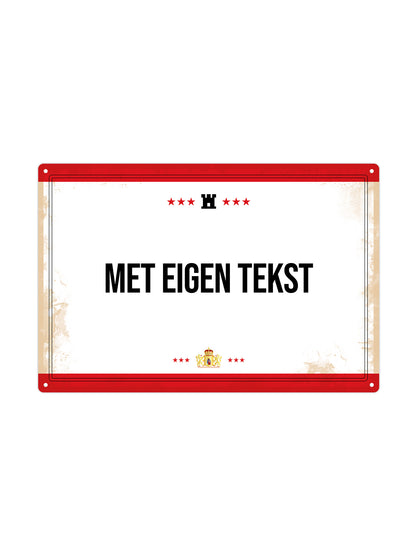 Metal Wall Sign - FC Utrecht - Haller 91 Shirt
