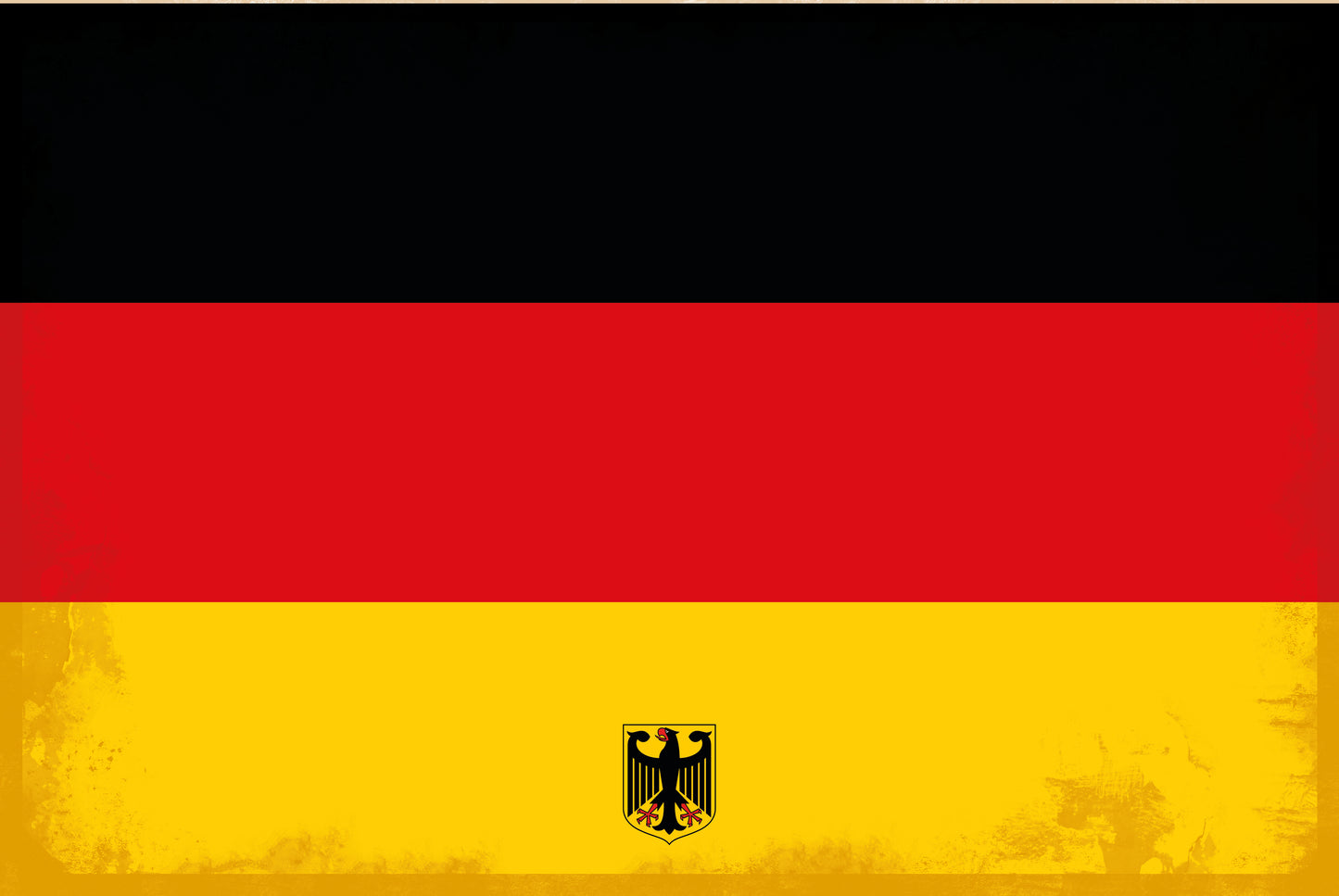 Deutschland - Mit eigenem Text - Metal Wall Sign 