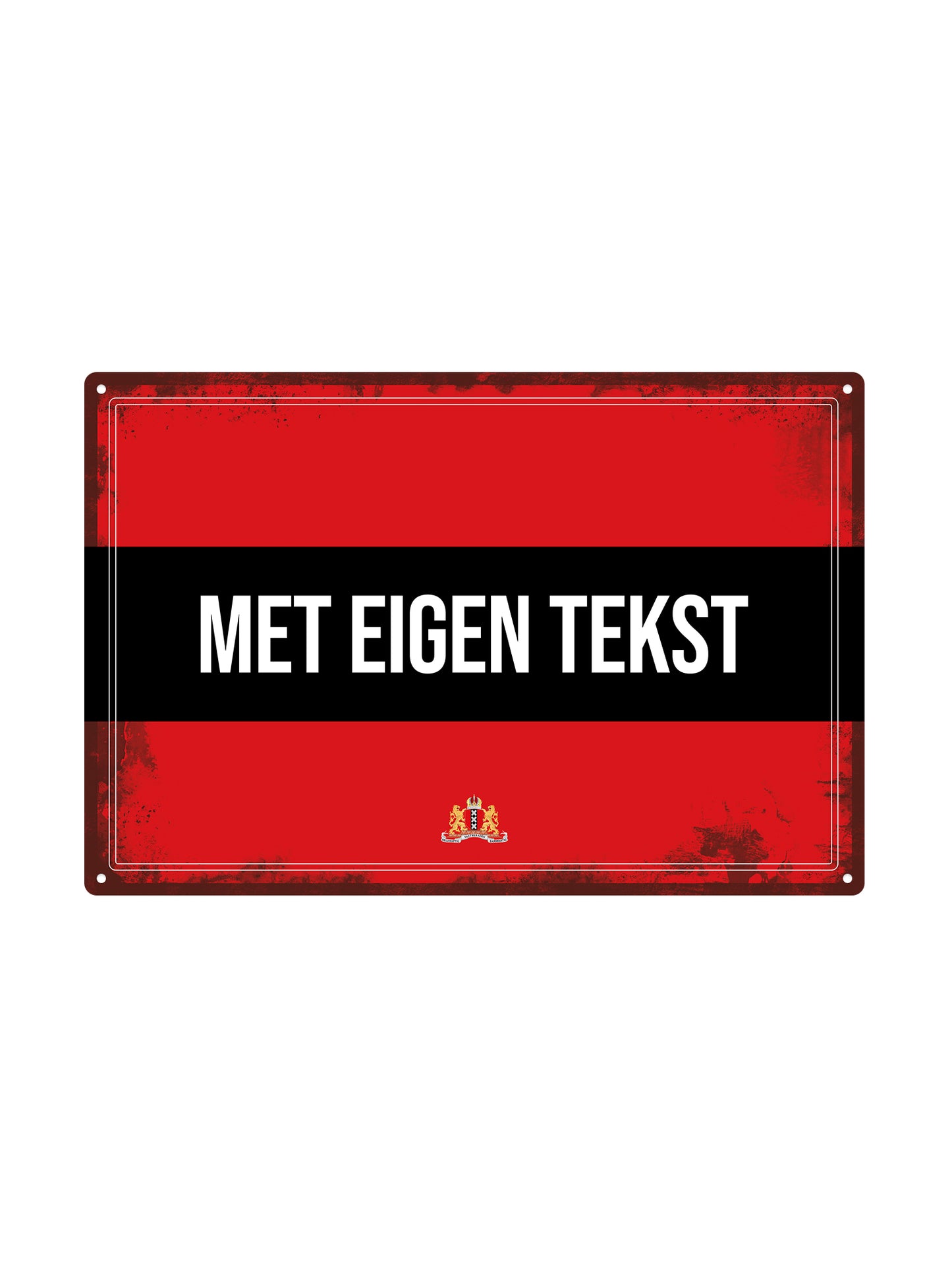 Amsterdam Sign with your own text - Metal Wall Sign