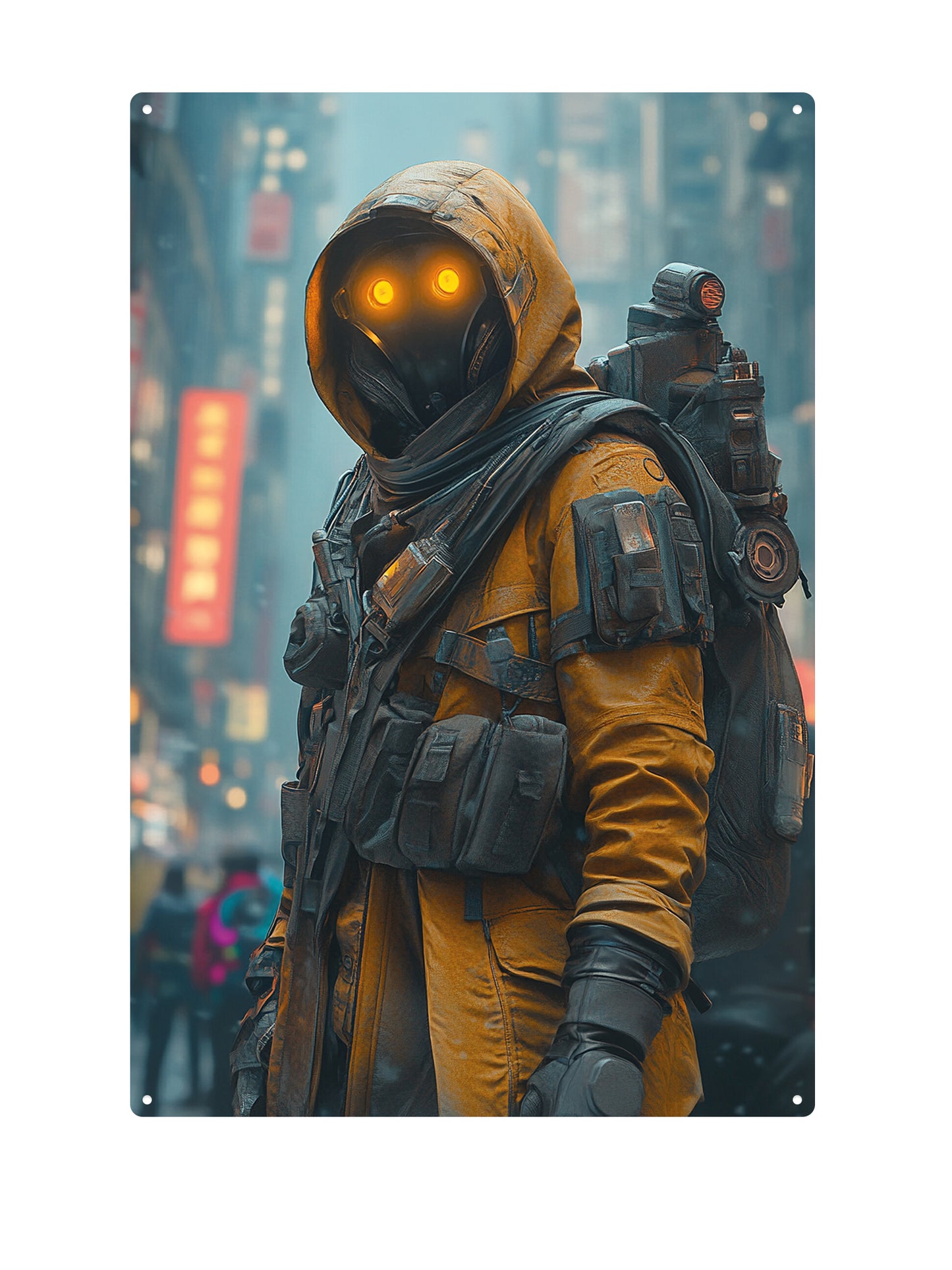 Yellow Eyes - Metal Wall Sign