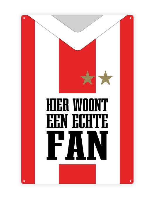 Hier woont een echte fan Rood Wit