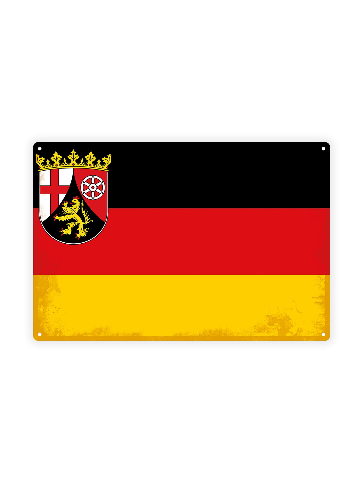 Rheinland-Pfalz - Metalen Wandbord