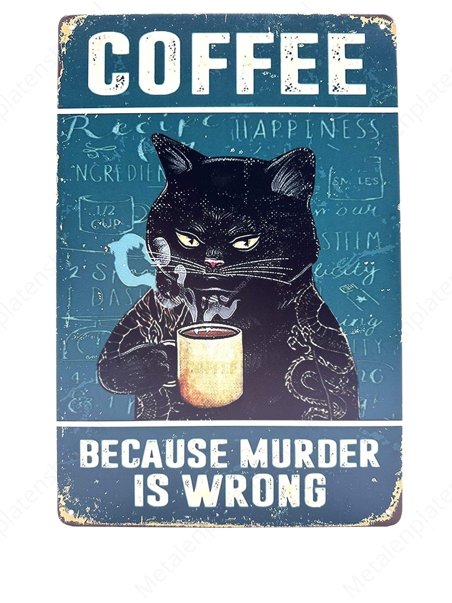 Coffee - Metalen Wandbord