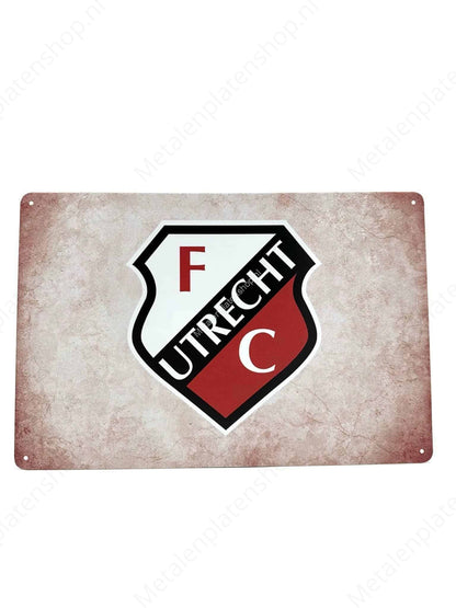 FC Utrecht - Metallwandschild