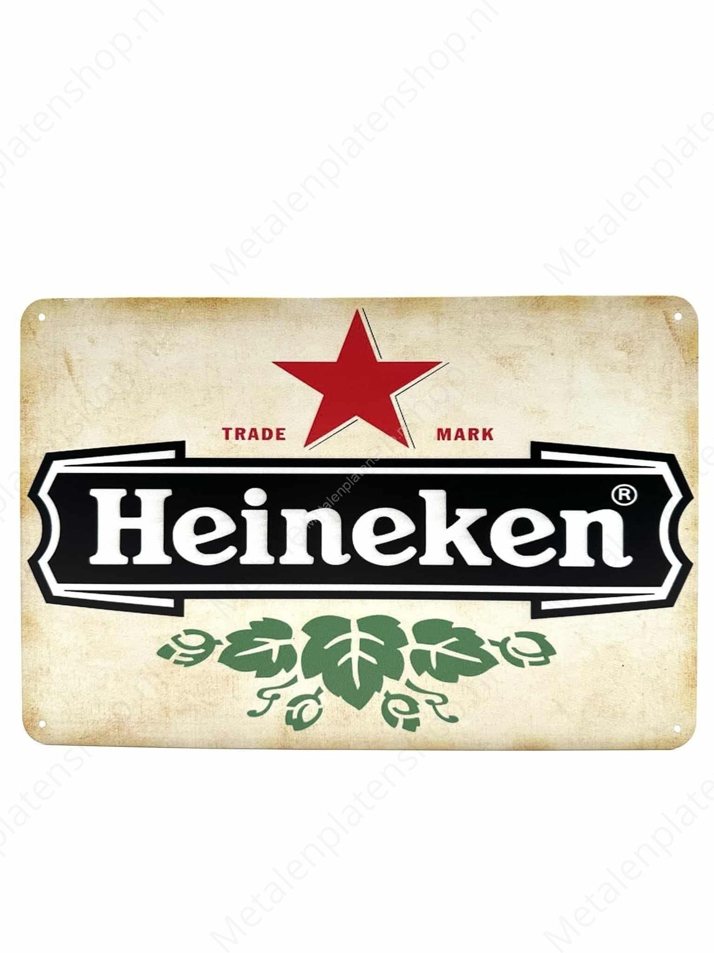 Heineken - Ster - Metalen Wandbord