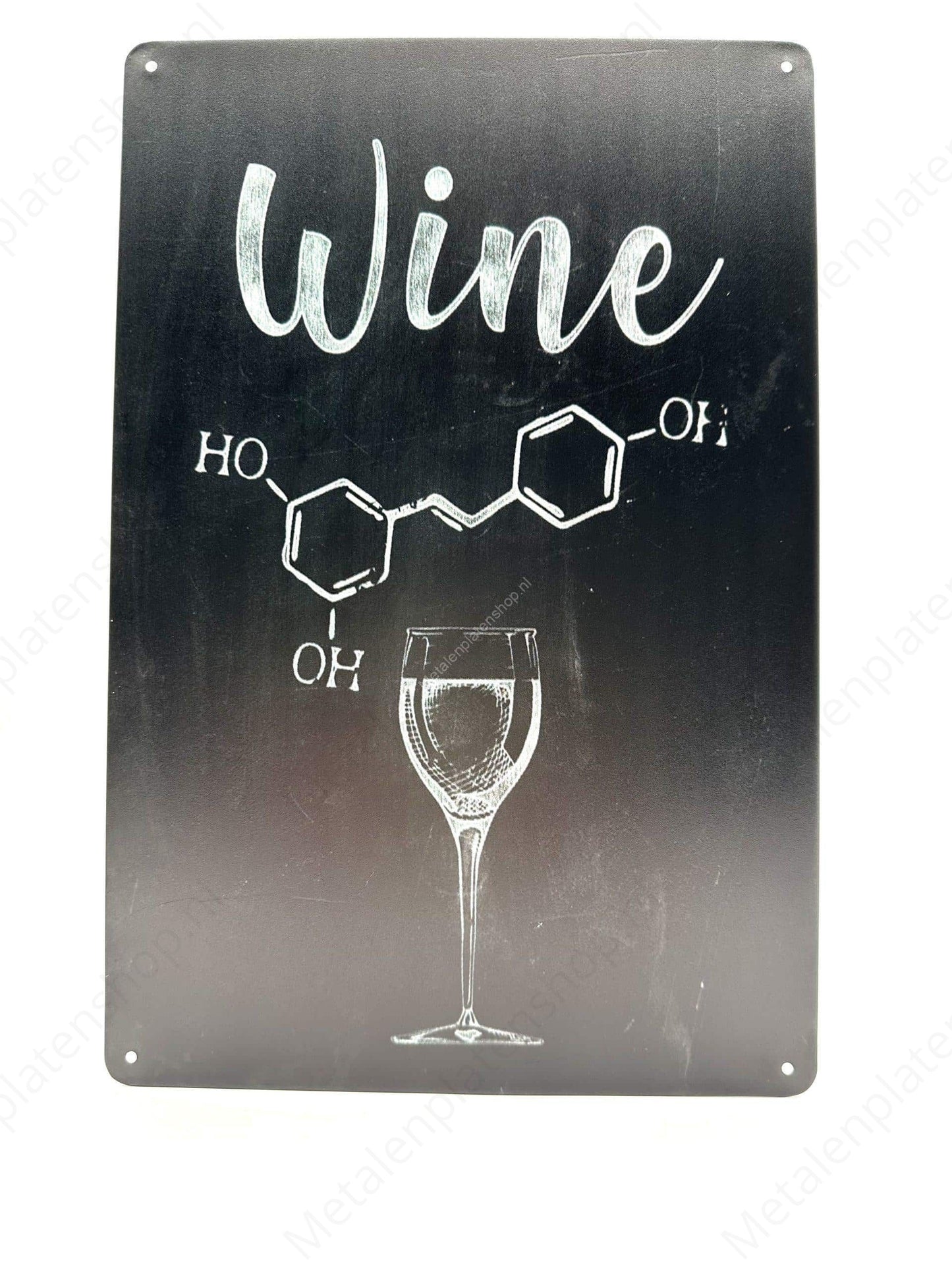 WINE - DNA - Metal Wall Sign