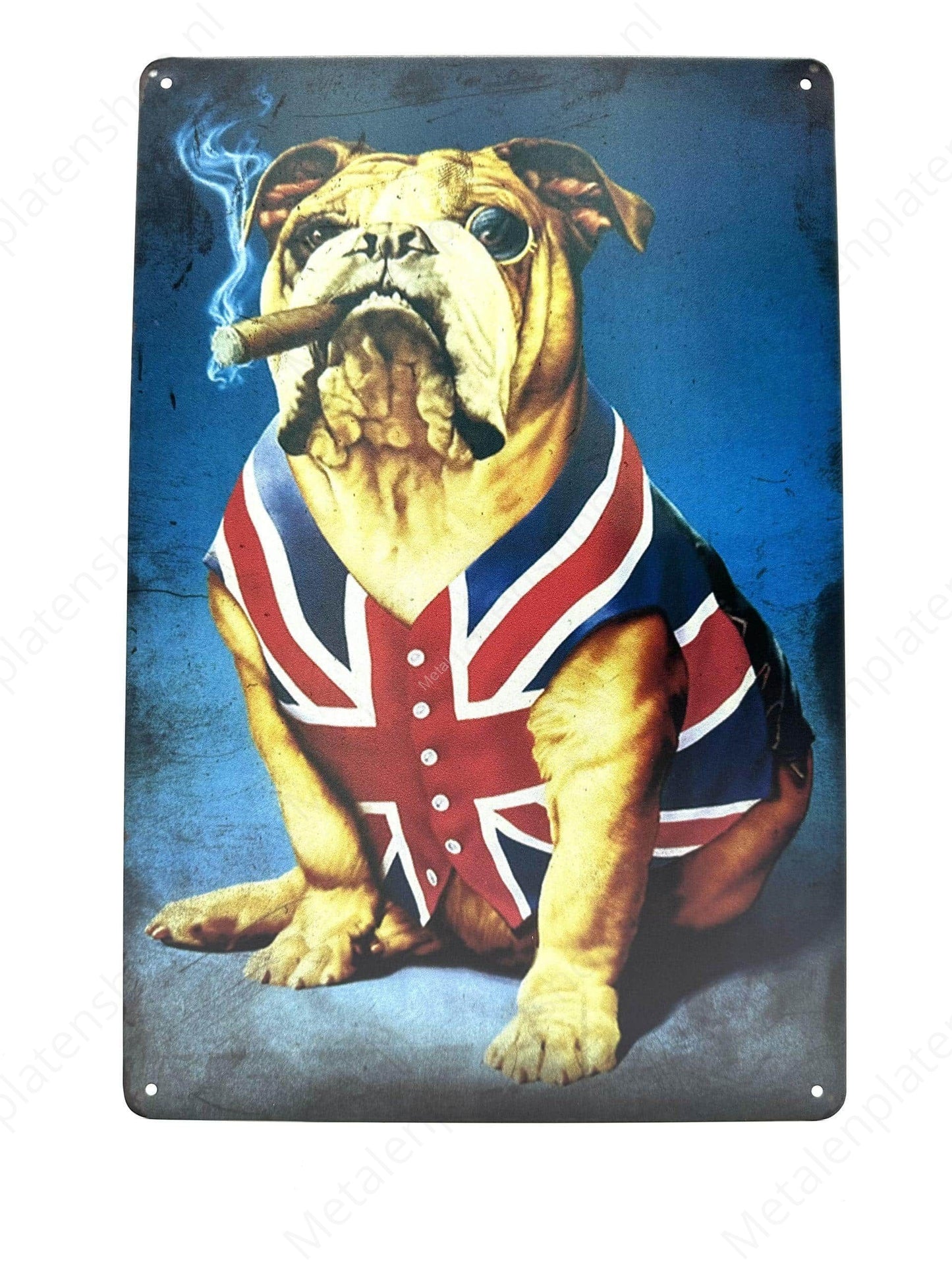 Metalen Wandbord -American Dog - Metalen Wandbord
