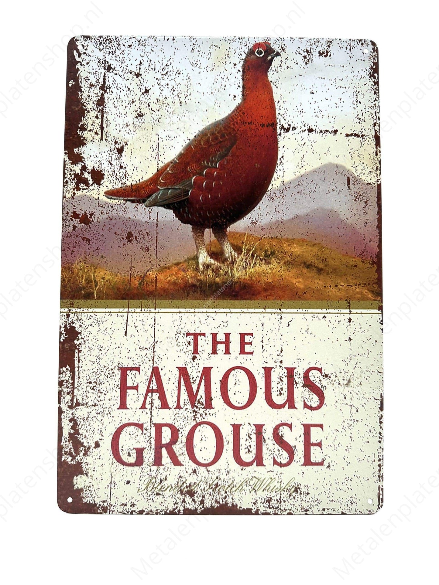 The Famous Grouse - Metalen Wandbord