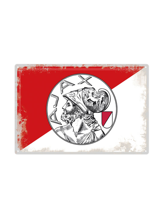 AJAX Oud Logo Rood/Wit