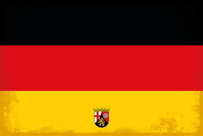 Rheinland-Pfalz - Mit eigenem Text - Metallwandschild