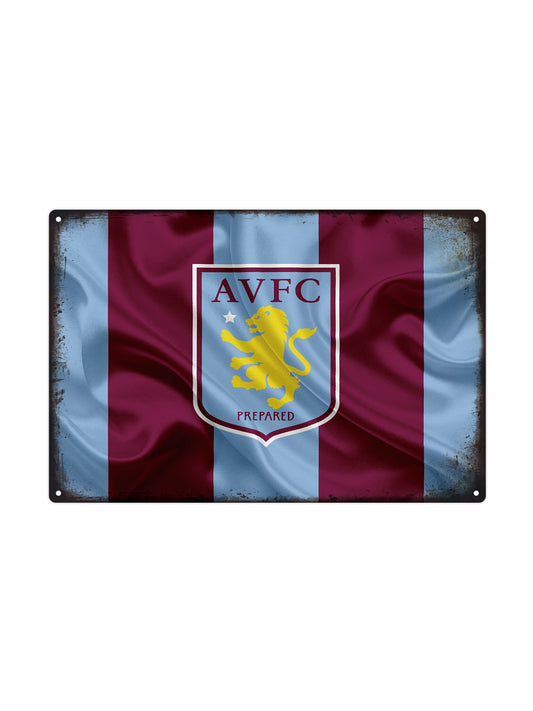 AVFC - Aston Villa - Metalen Wandbord