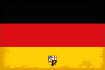 Saarland - Mit eigenem Text - Wandschild aus Metall 