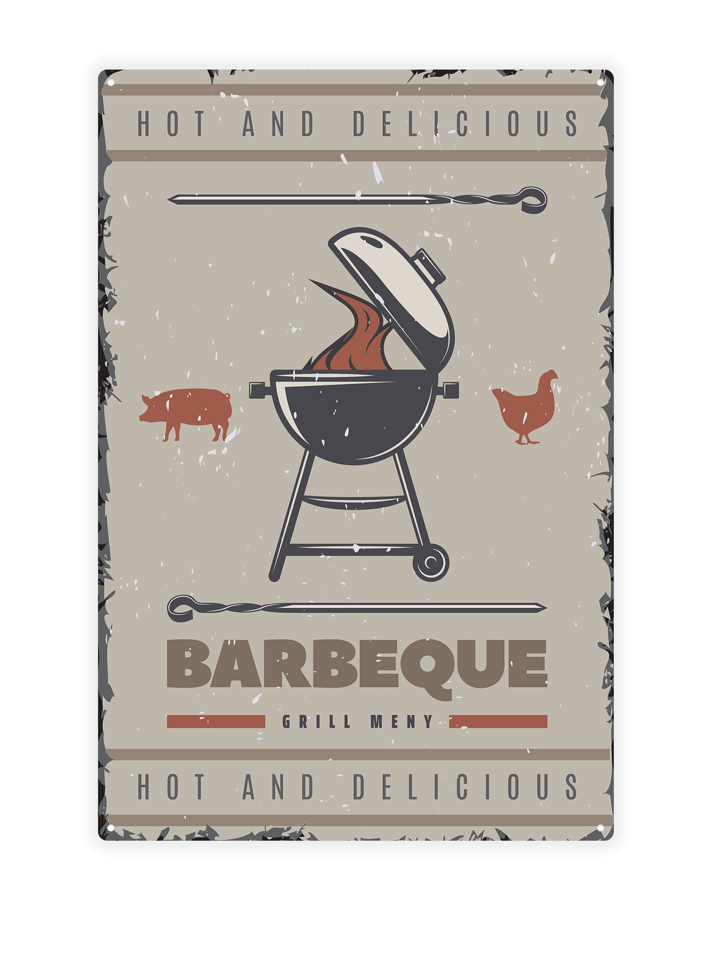 BBQ grill meny