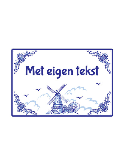 Delft Blue with your own text &amp; ornaments